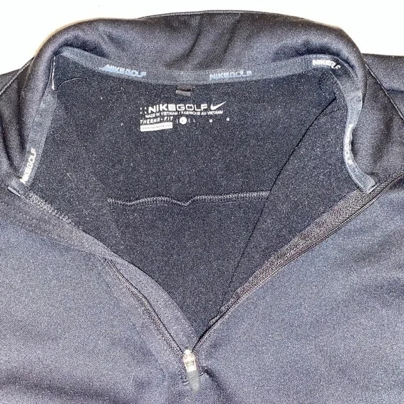🎉Nike Golf Kids Size Large Black Quarter Zip Therma Fit Jacket - Picture 6 of 8